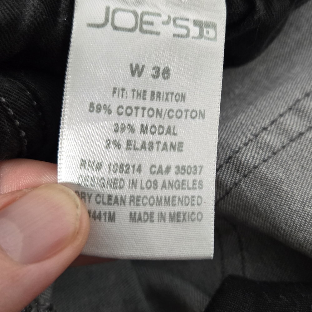Joe's Jeans Men's Black Slim Straight Jeans